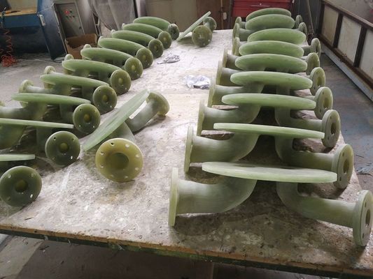 ポリエステル 樹脂 GRP プラスチック フランジ DN25 ボルト接続